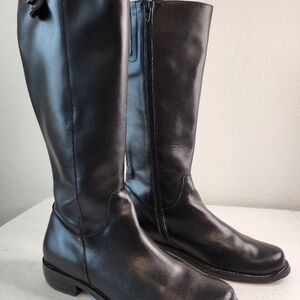 Kuno Black Leather boots